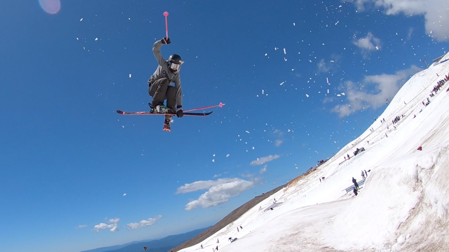 Maggie Voisin during a summer training session at Mount Hood. Photo courtesy of
Maggie Voisin.
